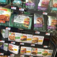 Frozen vegan foods; this is what you may expect to find in any NYC supermarket.  at Morton Williams in New York City