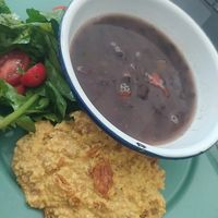 Scrambled tofu - desayuno at Groovy's Taqueria Vegana in Mexico City