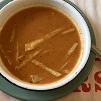 Sopa de tortilla   at Groovy's Taqueria Vegana in Mexico City