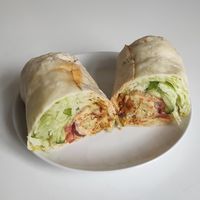 Pakora wrap (€8): cold, bland, soggy at Himalayak in Bonn