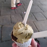Chocolate and pistachio at Swoon Gelato in Bath