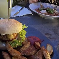 Crispy Vish & ChipsCrispy Vish & Chips Burger at Verde in Karlsruhe