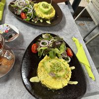 Tofu-Rührei Pancakes  at Verde in Karlsruhe