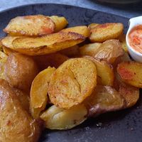 Fried potatoes at Verde in Karlsruhe