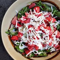 Melonen Vera Salat at Verde in Karlsruhe