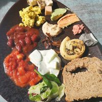 Auswahl des Osterbrunchs - war sehr lecker at Verde in Karlsruhe