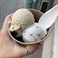 Iced coffee and stracciatella   at Verde in Karlsruhe