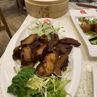 “Duck” with pancakes was very good!  at Gaia Veggie Shop - Miramar Shopping Centre in Kowloon