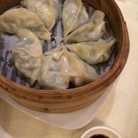 California roll, lamb satay, pepper steak, ham-rolled asparagus, and fried green beans. at Gaia Veggie Shop - Miramar Shopping Centre in Kowloon