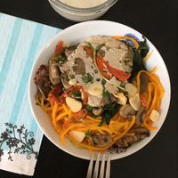 Butternut Squash Noodles and Cashew Ricotta at MindFull Meals in Newburgh
