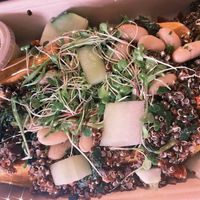 Quinoa and white bean stuffed sweet potato at MindFull Meals in Newburgh