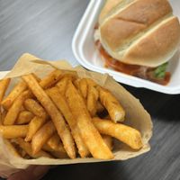 Seasoned fries   at Pure Vegan Cafe in Raleigh