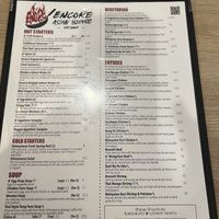 Menu  at Encore in Lawrence