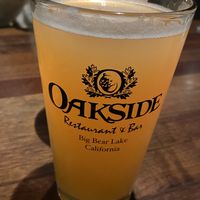 Celebration pint.  at Oakside Restaurant & Bar in Big Bear Lake