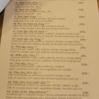 Vegan menu 😍 at Bonjour Vietnam in Brno