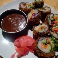 Panko sushi at Najadacze.pl - Vege Kuchnia Swiata in Wroclaw