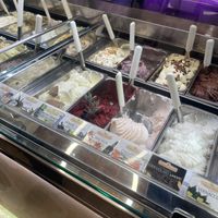 Different sorbets   at Dondoli Gelato Class in San Gimignano