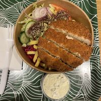 Crispy chicken bowl  at Green Burger in Riga