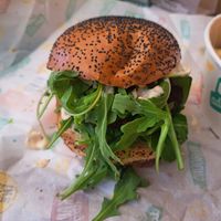 Vegan avocado burger at Submarine in Rijeka