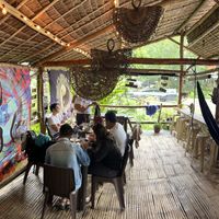 Plenty of seats   at Vegan Traveller's Corner in Salvador Benedicto
