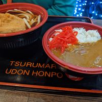 kitsune udon 10/10, mini curry bowl 10/10 at Tsurumaru Udon Honpo in Los Angeles