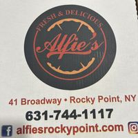 Pizza  at Alfie's in Rocky Point