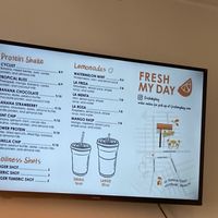 Menu at Fresh My Day in New York City