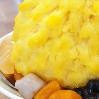 The Mango Snowfetti is bigger than my head. You've been warned. Bring a friend. at Snowflake in Petaling Jaya