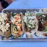 4 different and delicious vegan tacos 🤤  at Westside Cantina in Colorado Springs