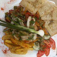 Vegan gyros at Bara Piato in Crete