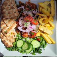 vegan gyros at Bara Piato in Crete