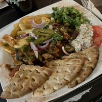 Gyros plate vegan  at Bara Piato in Crete