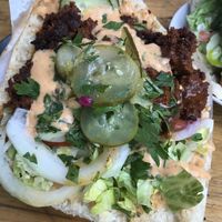 vöner with the seitan and chilli mango sauce   at Der Dicke Schmidt - Neustadt in Dresden