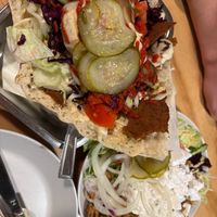 Döner kebab and gyro bowl with feta at Der Dicke Schmidt - Neustadt in Dresden