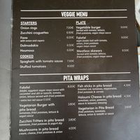 Veggie menu  at Yasouvlaki in Naxos