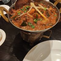 Potato okra vegan dish at Curry 'n' Spice in Leverkusen