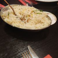 Rice with the main dish at Curry 'n' Spice in Leverkusen