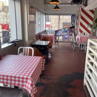 Seating upstairs   at Mom's Spaghetti in Detroit