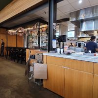 Inside the restaurant at Traveler's Table in Houston