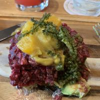 Beetroot tartare  at Traveler's Table in Houston