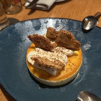Passionfruit-mango Mousse  at Traveler's Table in Houston