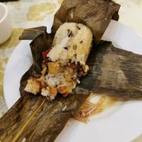 Stickye Rice in Bamboo at Po Kong Vegetarian Restaurant in Vancouver
