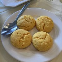 Vegan cookies for dessert   at Po Kong Vegetarian Restaurant in Vancouver