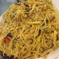 Singapore fried noodles  at Po Kong Vegetarian Restaurant in Vancouver