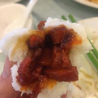 BBQ “pork” bun at Po Kong Vegetarian Restaurant in Vancouver