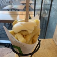 fries with mayo at Maoz - Damrak in Amsterdam