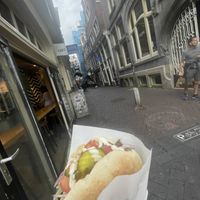   at Maoz - Damrak in Amsterdam