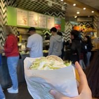 Salad bar where you pick and choose !  at Maoz - Damrak in Amsterdam