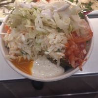 Falafel salad bowl - lots of salad! at Maoz - Damrak in Amsterdam