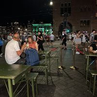   at Maoz - Damrak in Amsterdam